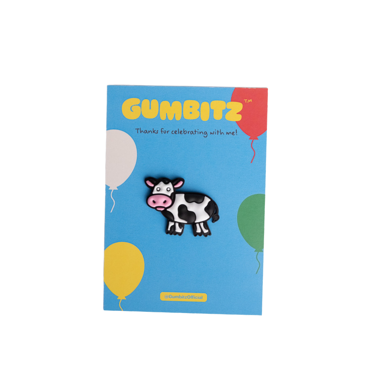 Gumbitz Party Favours - Cow - Bag Pin