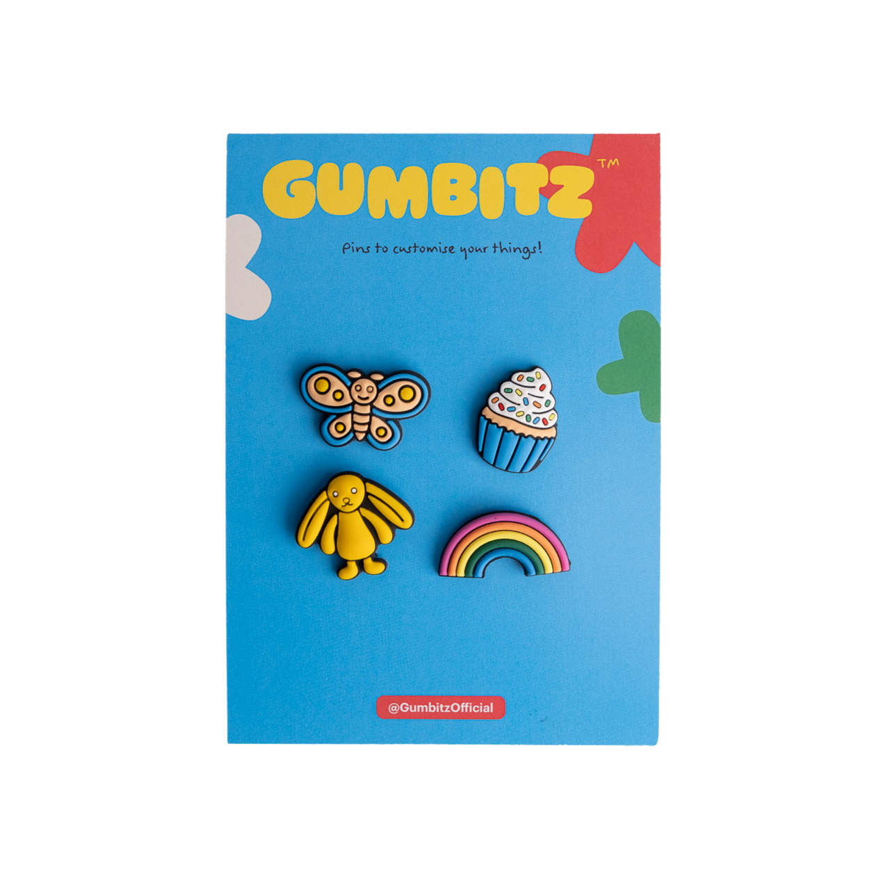 Gumbitz Bag Pins | Blue & Yellow Mix Pack