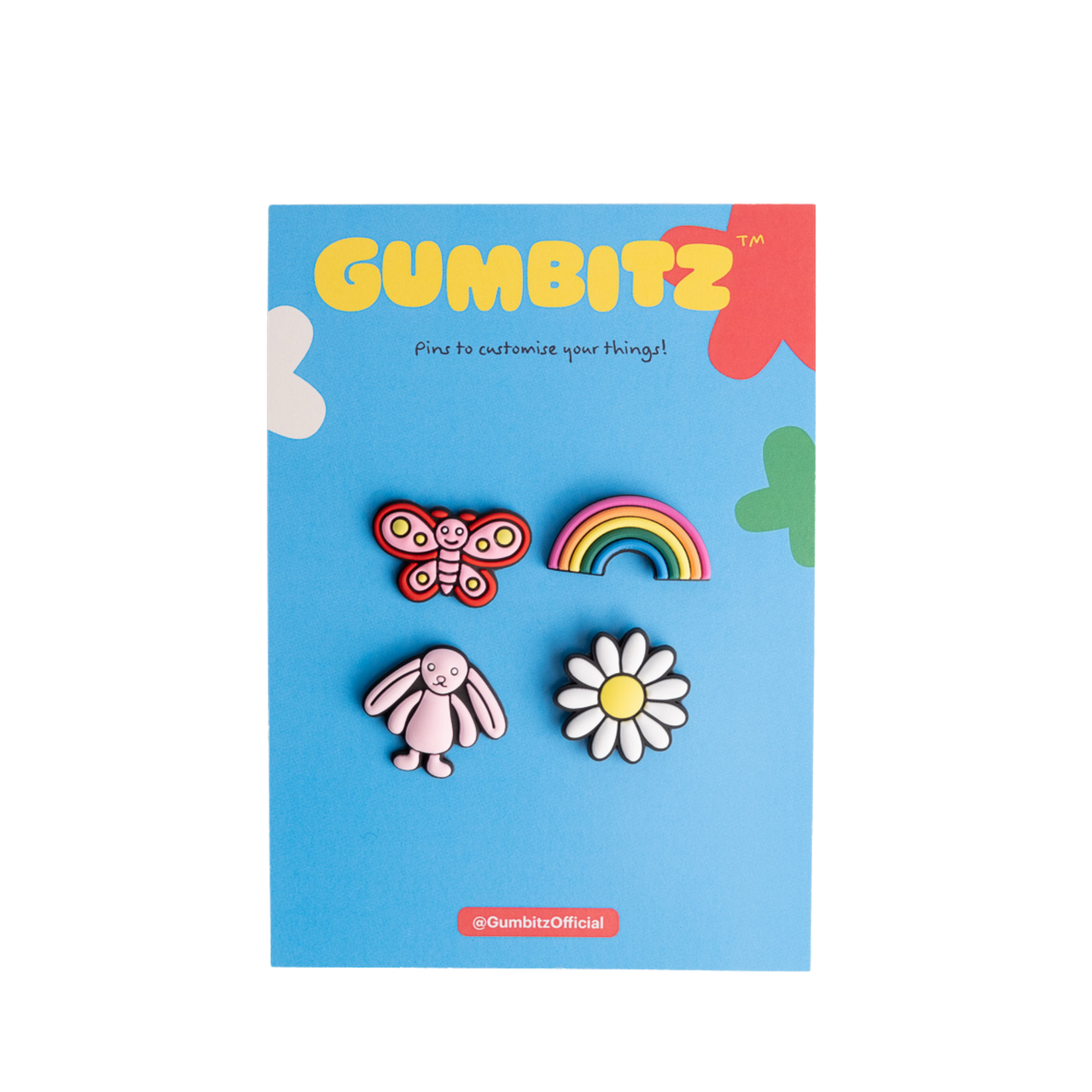 Gumbitz Bag Pins | Daisy Pink Mix