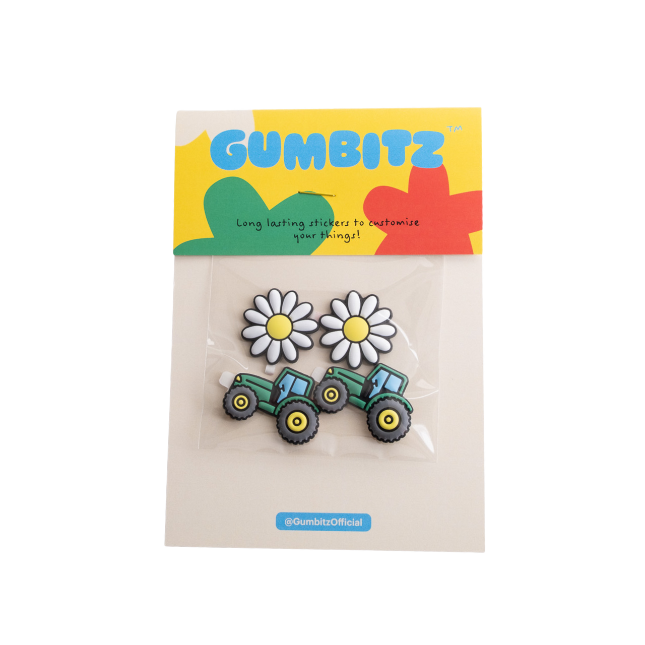Gumbitz Sticker Set | Daisies & Green Tractors