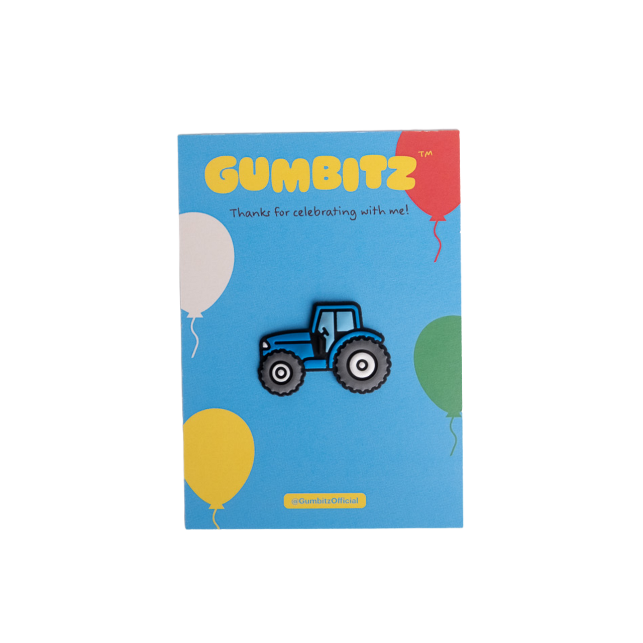 Gumbitz Party Favours - Tractor Blue - Bag Pin