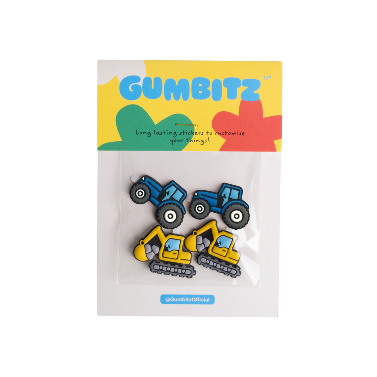 Gumbitz Sticker Set | Blue Tractors and Diggers