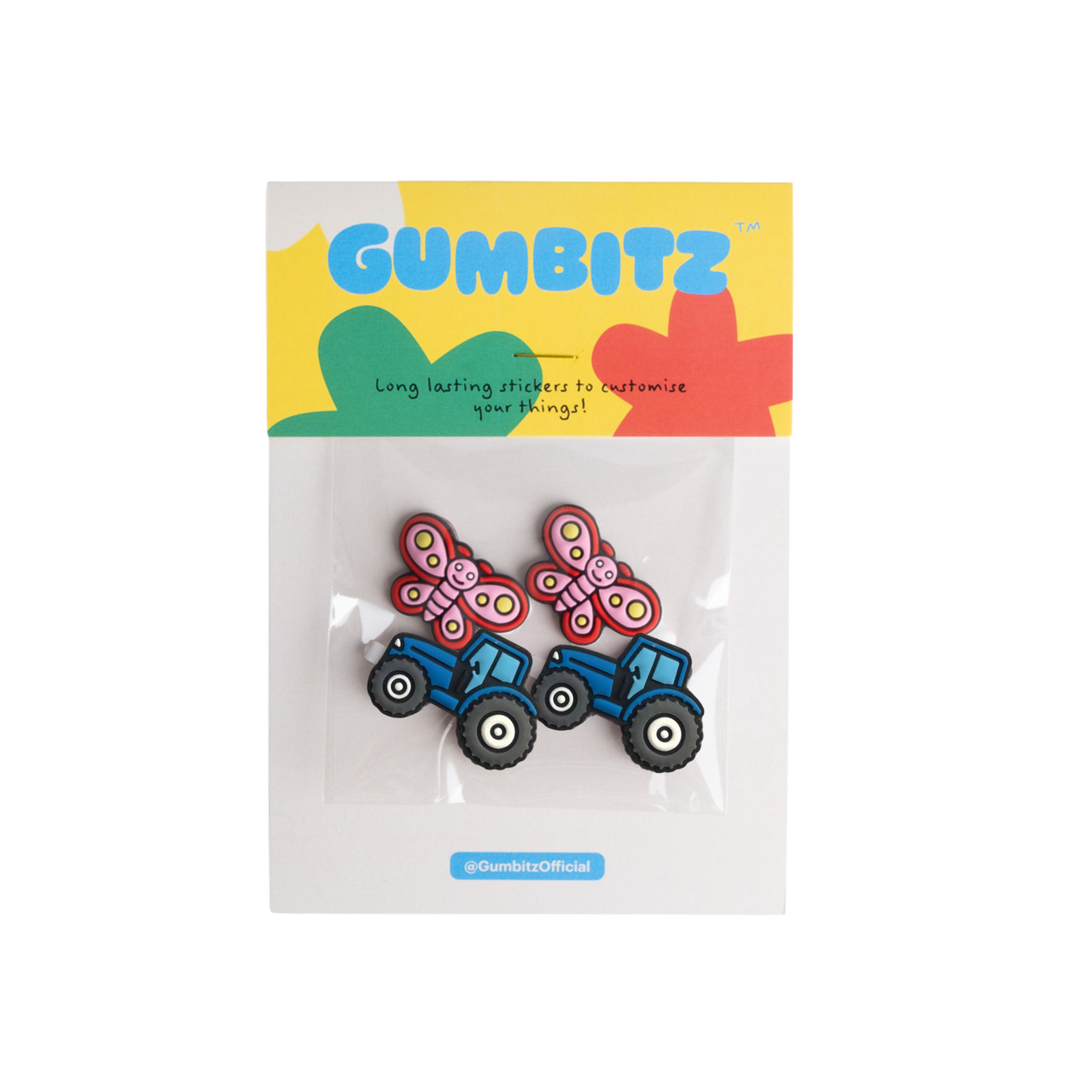 Gumbitz Sticker Set | Butterflies and Blue Tractor