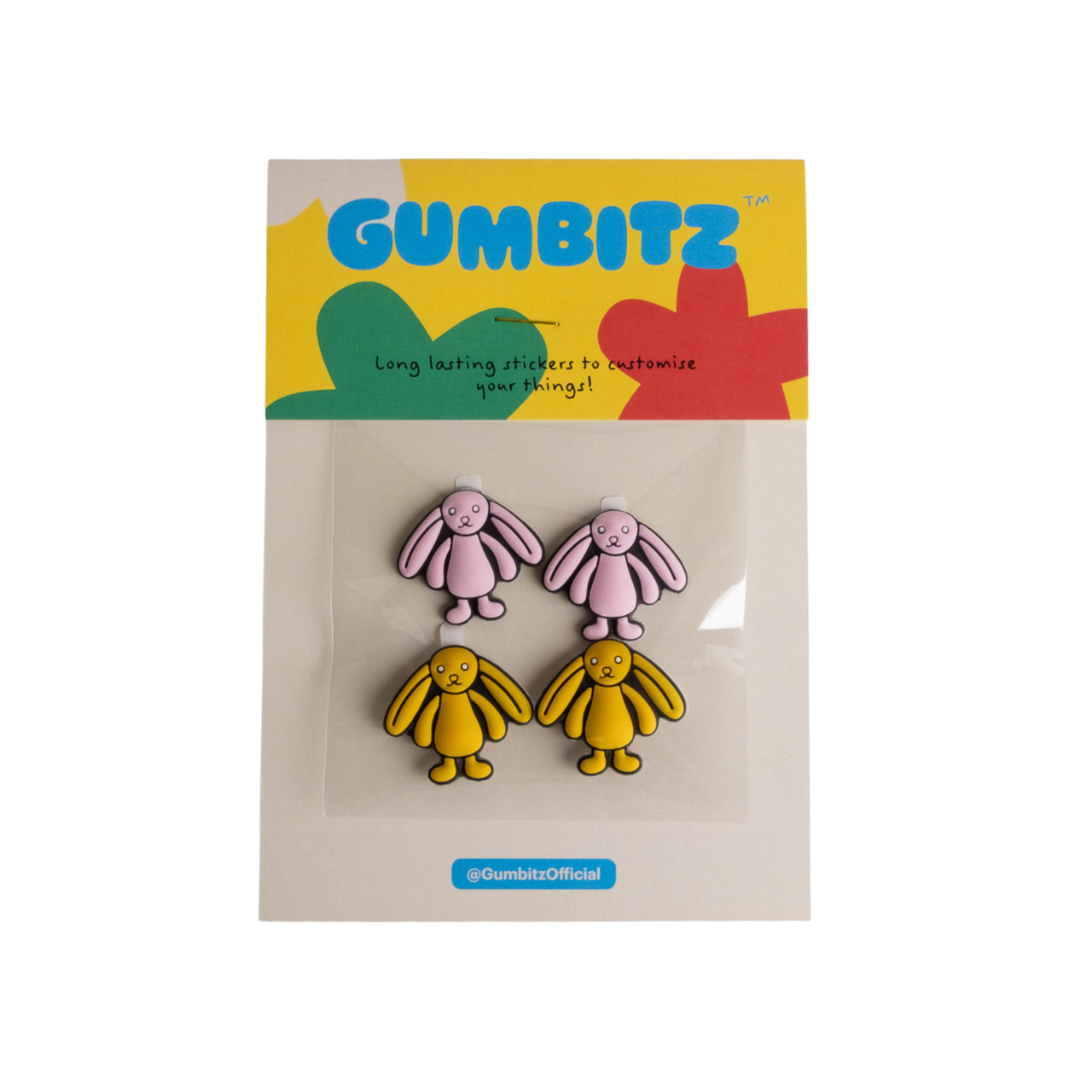 Gumbitz Sticker Set | Pink Bunnies & Yellow Bunnies