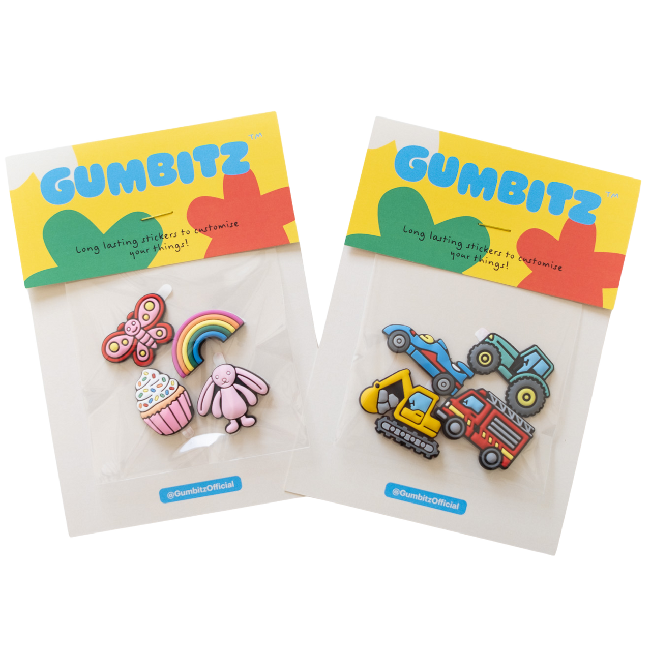 Gumbitz Sticker Bundle | Siblings and Niblings Mixed Pack (Pink & Green)