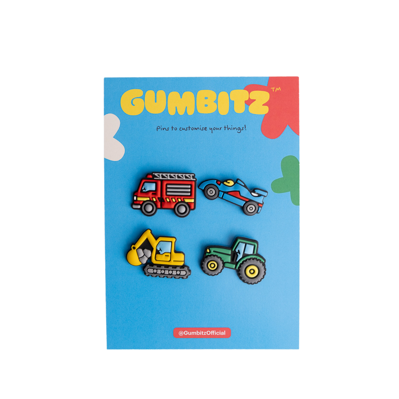 Gumbitz Bag Pins | Mixed Vehicles (Green Tractor)