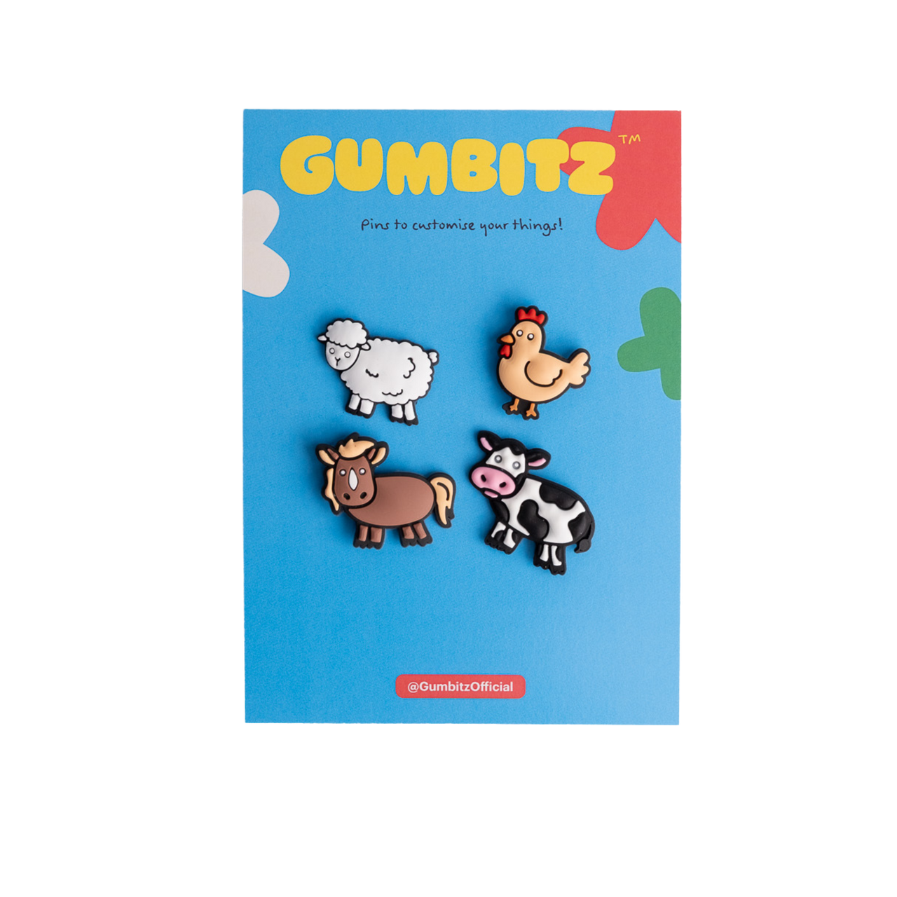 Gumbitz Bag Pins | Farm Animals with Horse (Pre-Order)