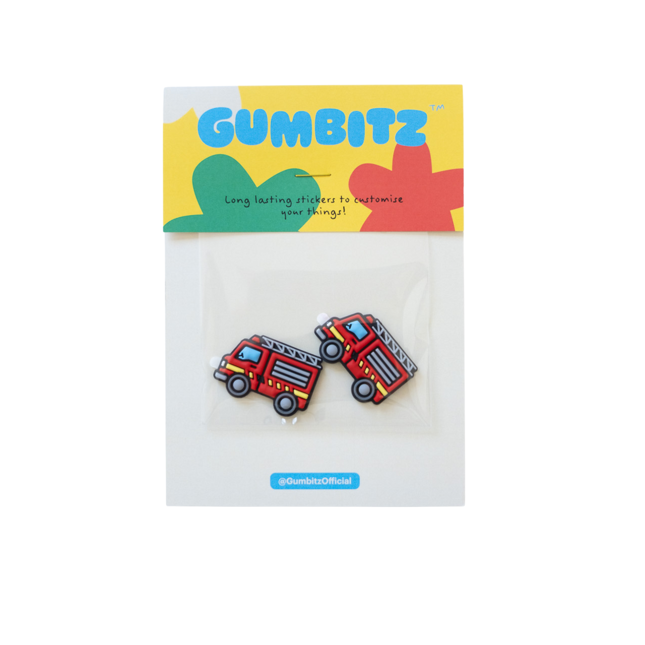 Gumbitz Sticker Set | Fire Trucks | Two Pack